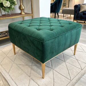 Square Leatherette Ottoman